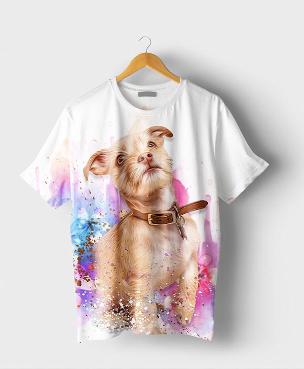 Custom pet portrait Tshirt