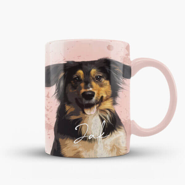 Custom Digital Pet Portrait Mug