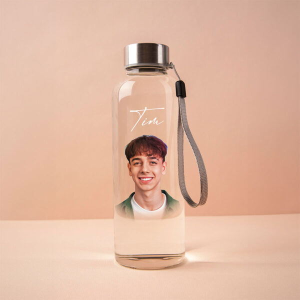 Custom Printed Glass Water Bottle